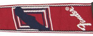 FENDER 2" MONOGRAMMED GUITAR STRAP, RED/WHITE/BLUE