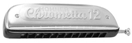 HOHNER CHROMETTA 12 CHROMATIC HARMONICA KEY OF C