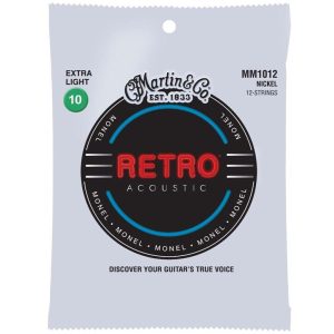 Martin MM1012 Retro Extra Light (12 String) Acoustic Guitar Strings