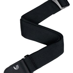 D'ADDARIO ECO COMFORT BASIC WOVEN GUTIAR STRAP, BLACK