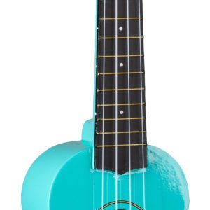 EDDY FINN SOPRANO UKULELE WITH BAG, GLOSS FINISH, TURQUOISE