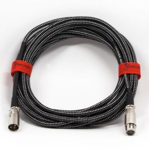 GROVER MICROPHONE XLR FEMALE TO TO XLR MALE, LOW Z CABLE 25'