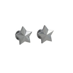 GROVER ARTIST STRAP BUTTON STAR CHROME