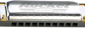 HOHNER ROCKET HARMONICA, DIATONIC, 20 BRASS REEDS, COMFORTABLE,