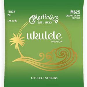 Martin M625 Premium Polygut Ukulele Strings  - Tenor Gauge (Graphite Gray)