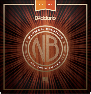 D'ADDARIO NICKEL BRONZE ACOUSTIC GUITAR STRING SET