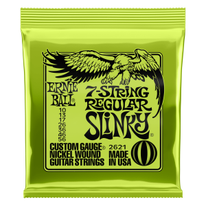 Regular Slinky 7-String Nickel Wound Electric Guitar Strings - 10-56 Gauge