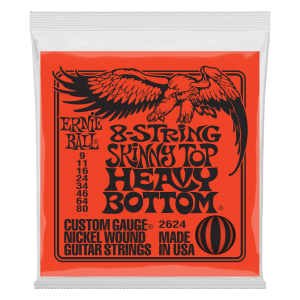Skinny Top Heavy Bottom Slinky 8-String Electric Guitar Strings – 9-80 Gauge