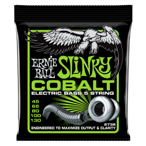 Bass 5 Slinky Cobalt Electric Bass Strings - 45-130 Gauge