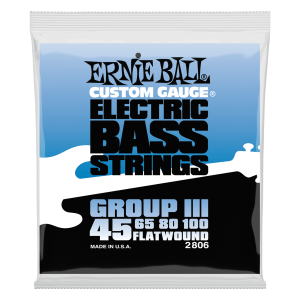Flatwound Group III Electric Bass Strings - 45-100 Gauge