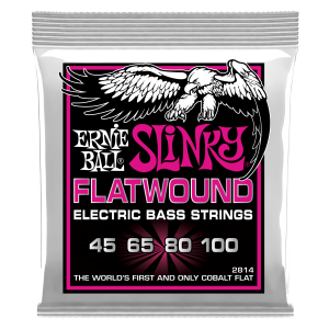 Super Slinky Flatwound Electric Bass Strings - 45-100 Gauge