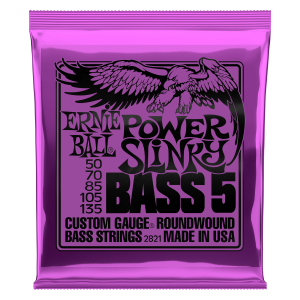 Power Slinky 5-String Nickel Wound Electric Bass Strings - 50-135 Gauge