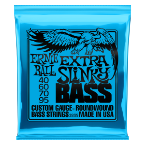 Extra Slinky Nickel Wound Electric Bass Strings - 40-95 Gauge
