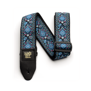 Indigo Orchid Jacquard Guitar Strap