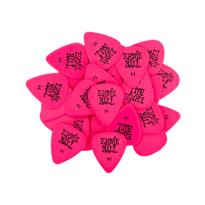Heavy Pink Cellulose Picks, bag of 144