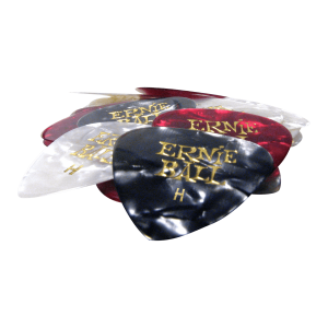 Heavy Assorted Color Pearloid Cellulose Picks bag of 24