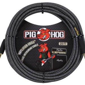 PIG HOG VINTAGE SERIES INSTRUMENT CABLE, 20FT, AMPLIFIER GRILL