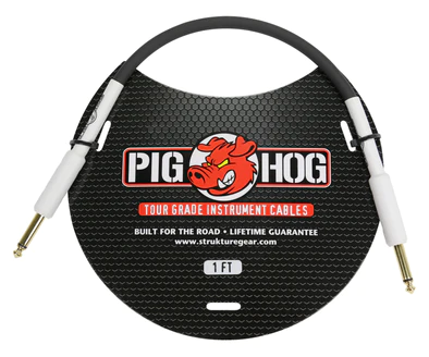 Pig Hog 1ft 1/4" - 1/4" 8mm Inst Cable