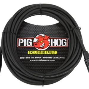 Pig Hog DMX 3 pin lighting Cable, 25ft