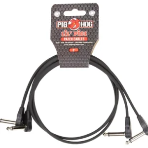 Pig Hog Lil' Pigs 2ft low profile patch cables, 2pk