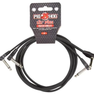 Pig Hog Lil' Pigs 3ft low profile patch cables, 2pk