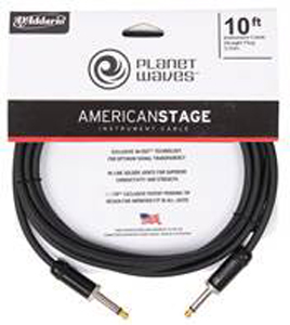 D'ADDARIO AMERICAN STAGE 1/4" TO 1/4" INSTRUMENT CABLE