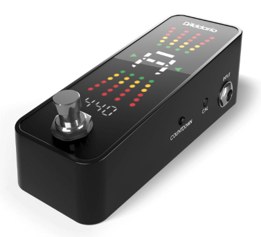 D'ADDARIO CHROMATIC PEDAL TUNER PLUS WITH COUNTDOWN TIMER