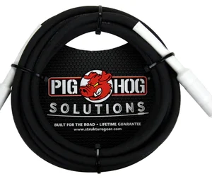 Pig Hog Cable -  1/4" TRS to 1/8" mini, 10ft
