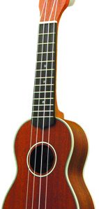 OHANA SOPRANINO UKULELE, 12-FRET, SOLID MAHOGANY TOP/BACK/SIDES,