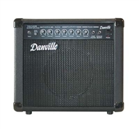 Danville 20 Watts Reverb Guitar Amplifier:   20 Watts, Spring Reverb, 8" Speaker, 2 Channel, 1 Clean, 1 Overdrive, Volume, Mid, Bass, Treble and Reverb Controls, Foot Switch, 1 Input,  1 Headphone Jack and External Speaker Jack. TEC-20R-1