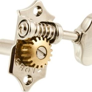 GROVER VINTAGE STA-TITE MACHINE HEAD SET, NICKEL