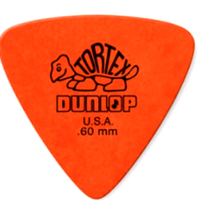 Dunlop Tortex Triangle Guitar Picks - .60mm Orange (72-pack)